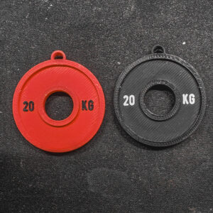Gewichtsschijf Sleutelhanger – 20 KG